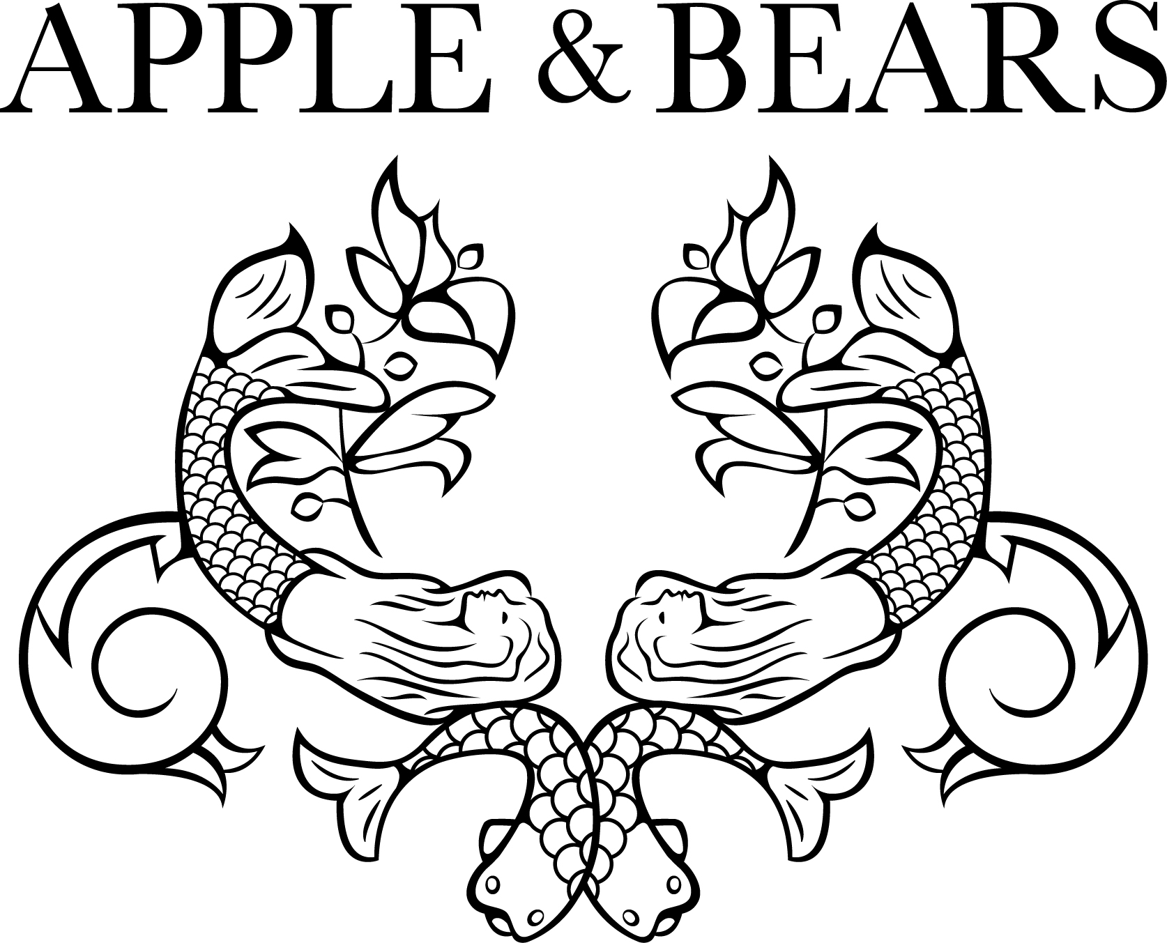 Apple and Bears Logo Apple and Bears Logo