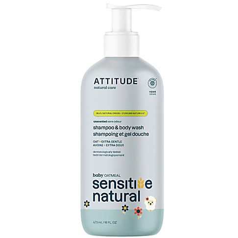 Attitude Oatmeal sensitive natural baby care - 2in1 Hair & Body Wash