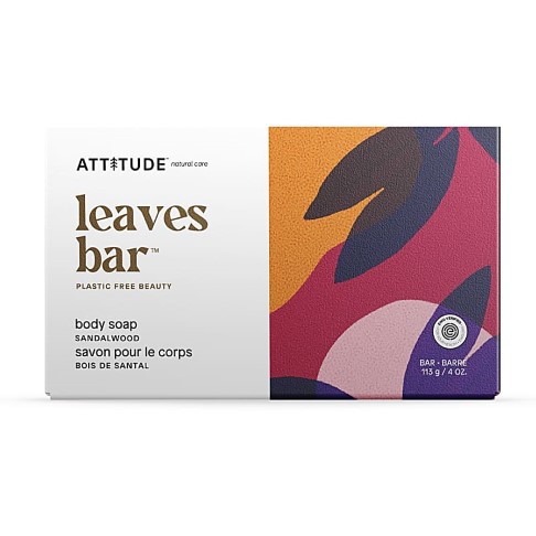 Bild von Attitude Leaves Bar Sandalwood - Seifenstück