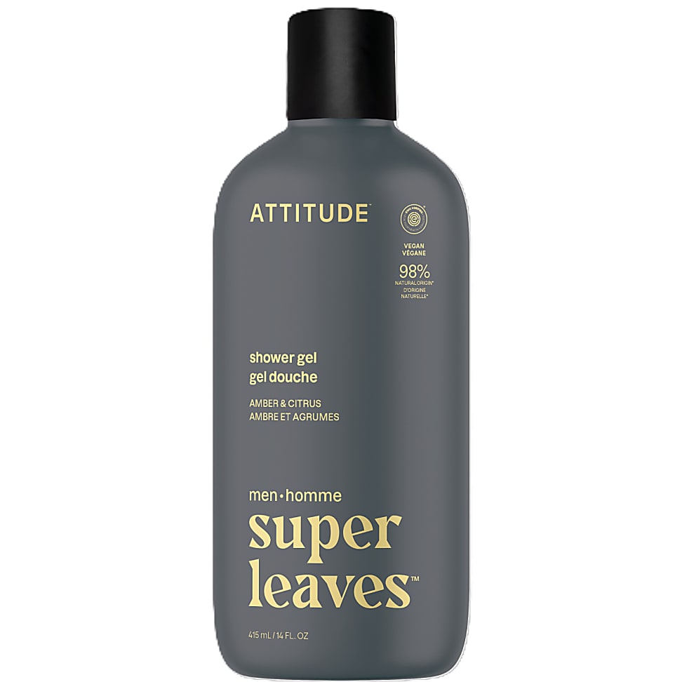 Attitude Super Leaves Duschgel für Männer - Amber & Zitrusfrüchte