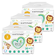 Attitude Baby Care Windeln Größe 3 Vorteilspackung (3x30)