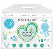 Attitude Baby Care Windeln Mini, Größe 1-2 (3-6kg)