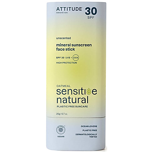 Attitude  SUNLY Gesichts-Sonnenschutzstift SPF30 Empfindliche Haut Parfümfrei