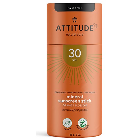 Attitude Mineral Sunscreen Stick SPF 30 - Sonnenschutzstick Orangenblüte