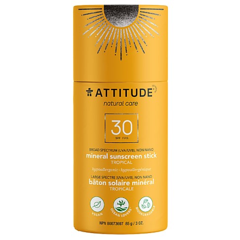 Attitude Sunscreen Stick SPF 30 Tropical - Sonnenschutzstift LSF30