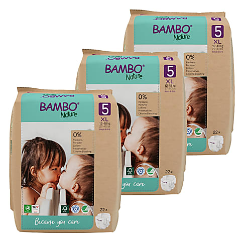 Bambo Nature Windel Größe 5 Sparpackung (66 Windeln)