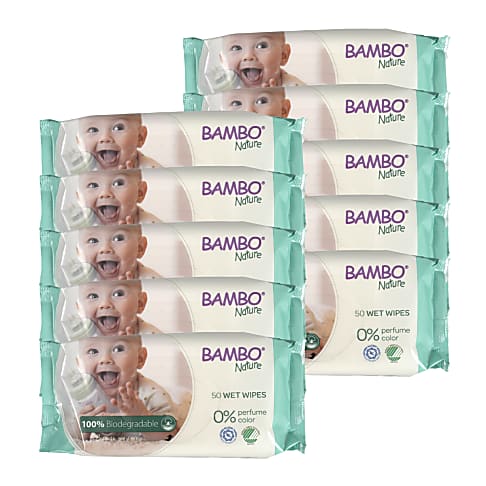 Bambo Nature Wipes Vorteilspackung (500 Tücher)