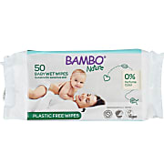 Bambo Nature Feuchttücher - 100% biologisch abbaubare Feuchttücher (x50)