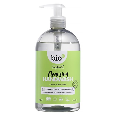 Bild von Bio-D Cleansing Hand Wash Lime & Aloe Vera - Handseife