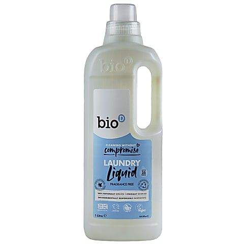 Bild von Bio-D Concentrated Fragrance Free Laundry Liquid 1L - Flüssigwaschmittel