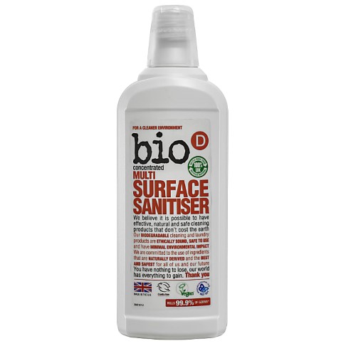 Bio-D Multi Surface Sanitiser  - Oberflächendesinfektion 750ml