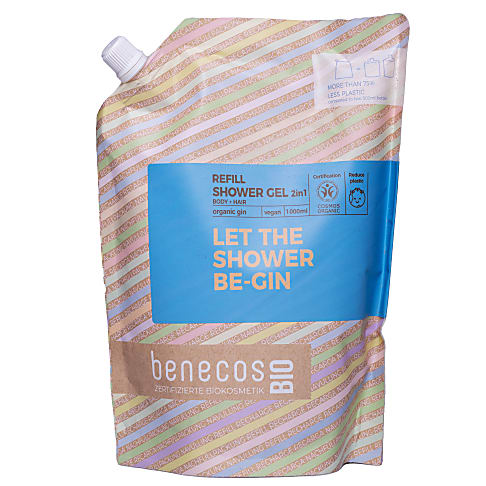 BenecosBIO Let the Shower Be-Gin 2in1 Duschgel Nachfüllpackung
