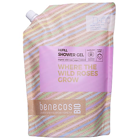 BenecosBIO Where The Wild Roses Grow Duschgel Nachfüllpackung