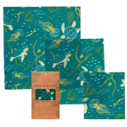 Bee's Wrap 3er-Pack Ocean small/medium/large