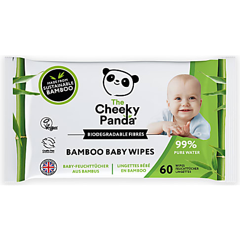 The Cheeky Panda Bamboo Baby Wipes - Baby Pflegetücher biologisch abbaubar