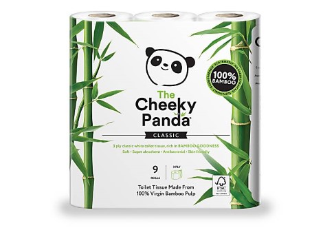 The Cheeky Panda FSC zertifiziertes Toilettenpapier aus Bambus - 9 Rollen