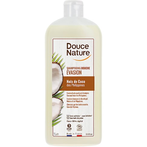 Douce Nature Shampooing Douche Evasion Noix de Coco 1L - Duschgel & Shampoo