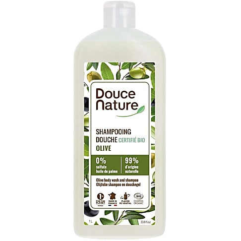 Douce Nature Shampooing Douche Huile d´Olive - 2in1 Duschgel & Shampoo mit Olivenöl