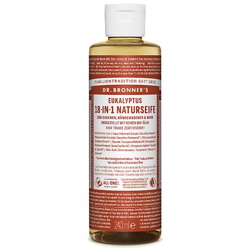 Bild von Dr. Bronner's Eucalyptus 18-in-1 Naturseife - 240 ml