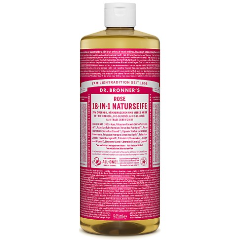 Bild von Dr. Bronner's Rose 18-in-1 Naturseife 945 ml