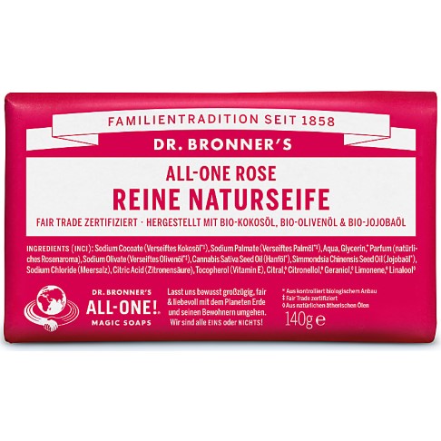 Bild von Dr. Bronner's All-One Rose Reine Naturseife