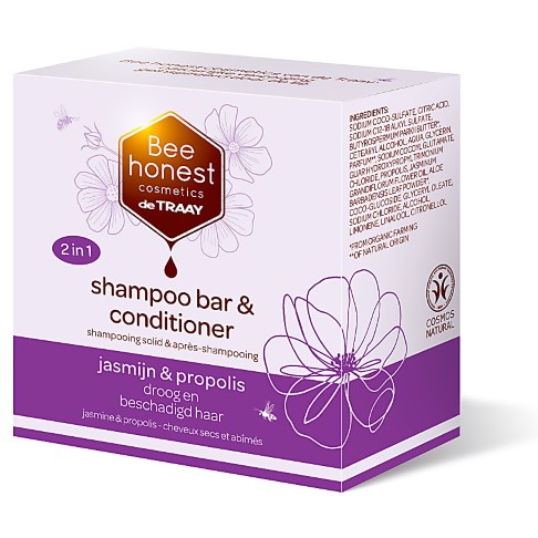 Bee Honest Shampoo & Conditioner Seifenstück Jasmin & Propolis