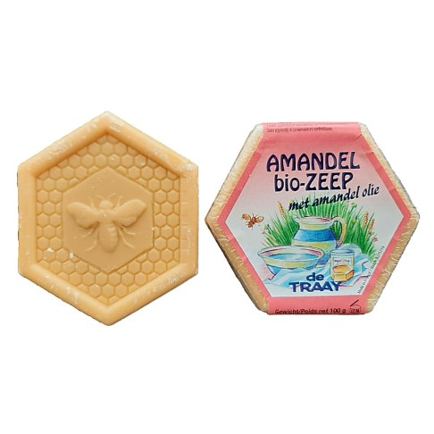 Bee Honest Zeep AMANDEL/AMANDELOLIE - Seifenstück