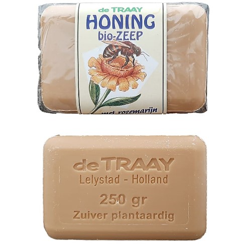 Bild von Bee Honest Seifenstück Honig mit Rosmarin 250gr