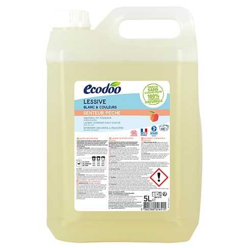 Bild von Ecodoo Lessive Liquide Concentrée Pêche - Flüssigwaschmittel Konzentrat Pfirsich 5L