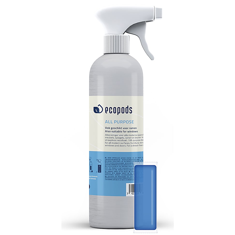 Ecopods Aluminium-Sprühflasche Allzweckreiniger (+ Kapsel)