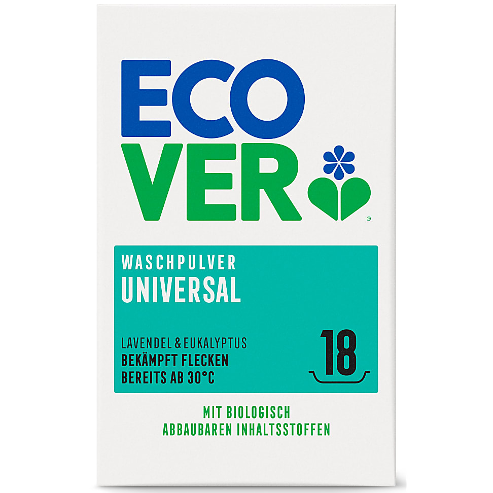 Ecover Universal Waschpulver Konzentrat 1,2 kg – Lavendel