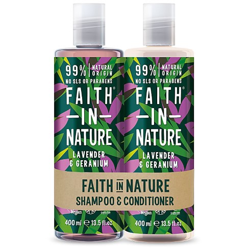 Faith in Nature Lavender & Geranium Doppelpack Shampoo & Haarspülung