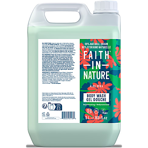 Faith in Nature Aloe Vera Duschgel & Schaumbad - 5L