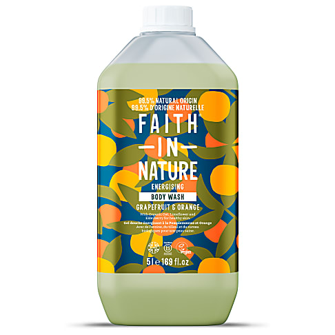 Faith In Nature Grapefruit & Orange Duschgel & Schaumbad - 5L