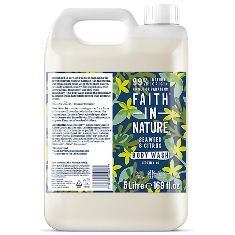 Faith in Nature Seaweed & Citrus Duschgel & Schaumbad - 5L