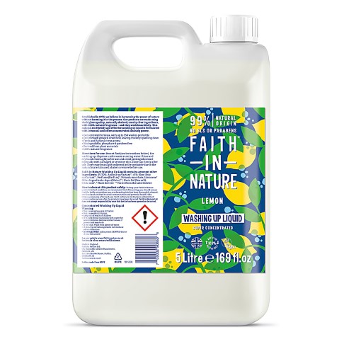 Faith in Nature Super Concentrated Washing Up liquid - Spülmittel Konzentrat 5L