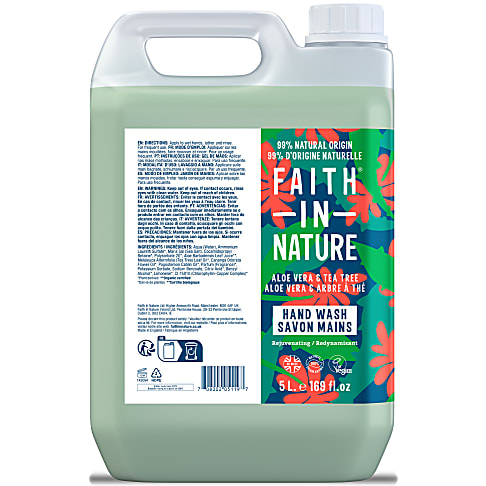 Bild von Faith in Nature Aloe Vera & Tea Tree Handseife - 5L