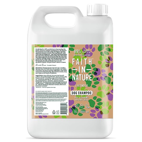 Faith in Nature Deep Cleansing for Dirty Dogs - Lavendel Hundeshampoo 5L