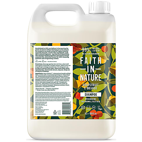 Faith in Nature Grapefruit & Orange Shampoo - 5L