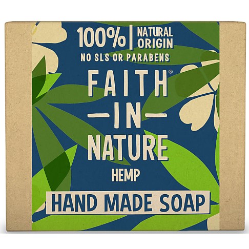 Faith in Nature Hand Made Hemp Soap - Seifenstück