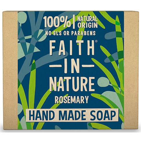 Bild von Faith in Nature Hand Made Rosemary Soap - Seifenstück