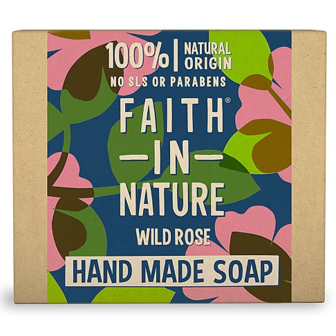 Bild von Faith in Nature Hand Made Wild Rose Seifenstück