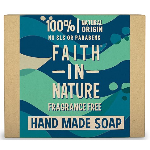 Faith in Nature Hand Made Fragrance Free Soap - Seifenstück ohne Duftstoffe