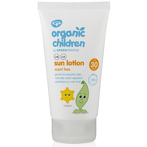Green People No Scent Children's Sun Lotion - Sonnenschutz LSF 30  ohne Duft 150 ml