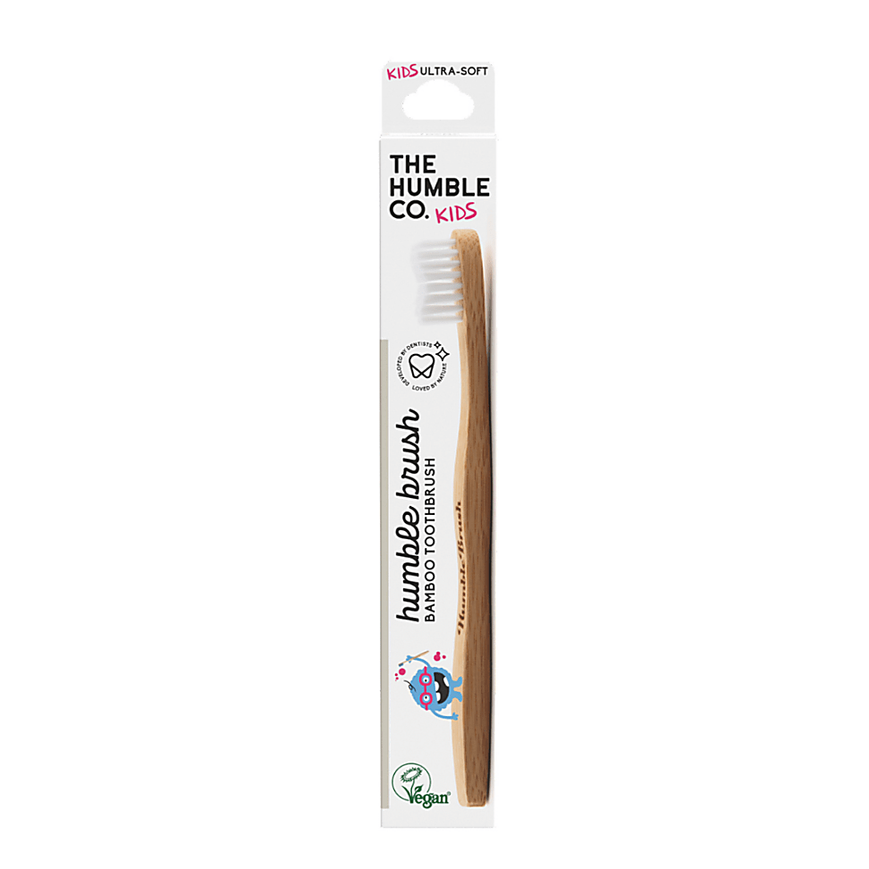 The Humble Co. Bambus-Zahnbürste für Kinder Ultra Soft - Weiß