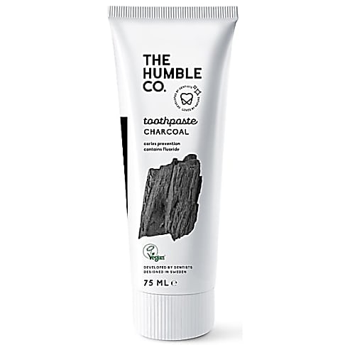 Humble Natural Toothpaste Charcoal  - Zahnpasta mit Aktivkohle und Fluorid 75 ml