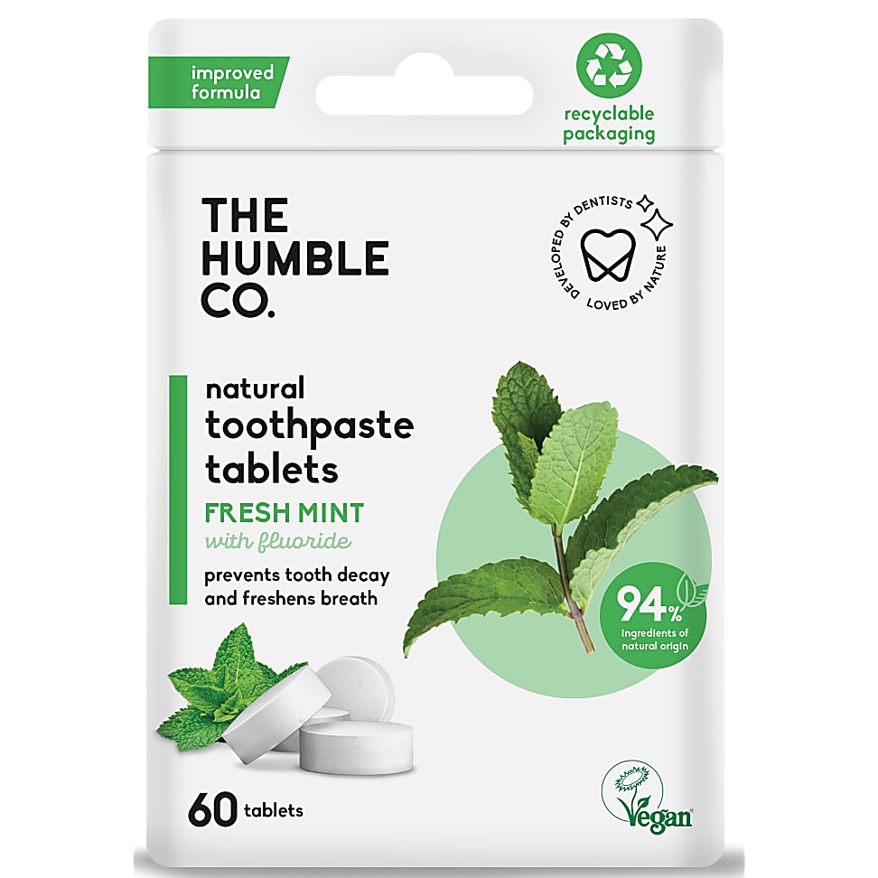 The Humble Co Zahnpastatabletten mit Fluorid (60 Tabletten)