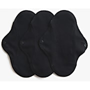Imsevimse Organic Sanitary Pads Panty Liners Black - Waschbare Slipeinlagen Schwarz