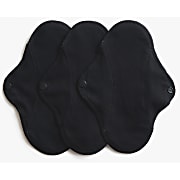 Imsevimse Organic Sanitary Pads Panty Liners Black - Waschbare Slipeinlagen Schwarz