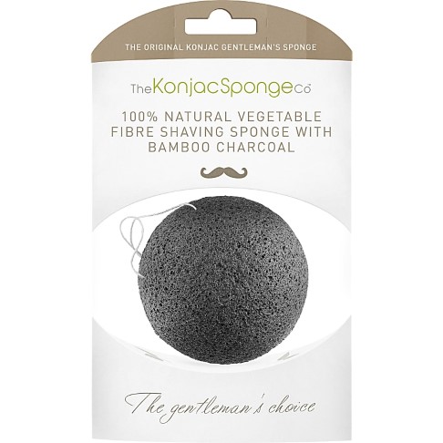 Konjac Premium Gentlemen's Sponge mit Bambuskohle